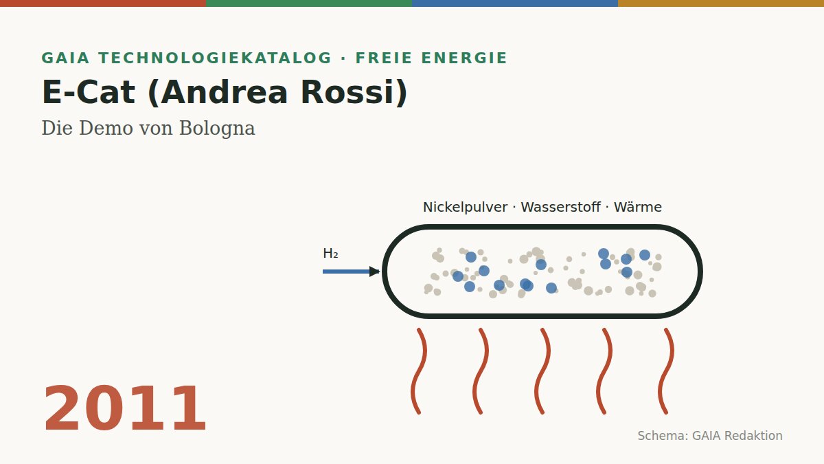 E-Cat 2011: Die Nickel-Wasserstoff-Demonstration von Bologna